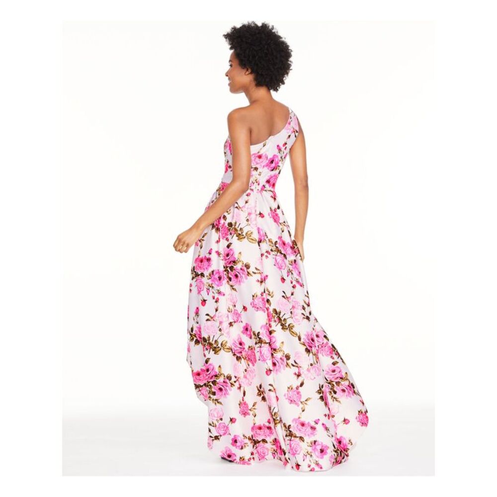 BLONDIE NITES Womens Pink Sleeveless Full-Length Prom Hi-Lo Dress 7 - Picture 2 of 2